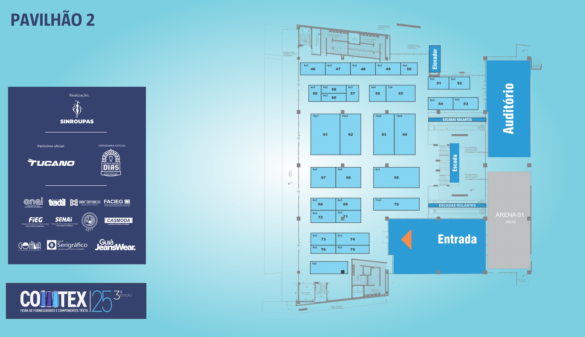 Mapa da Feira COMTEX 2 pavilhao2